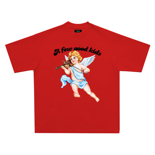 Playera Hombre Ángel Musical con Impresión Multicolor Tendencia Actual - Image 2