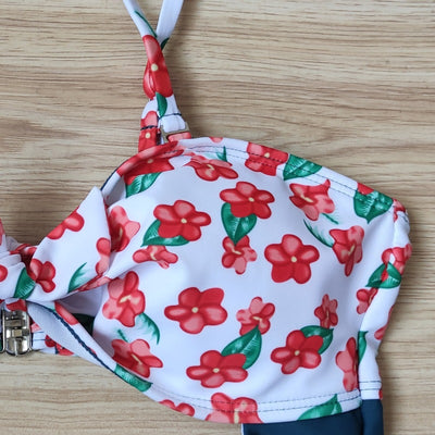 Traje de Baño Premamá Cintura Alta Estampado Multicolor - Diseño Europeo - Image 9