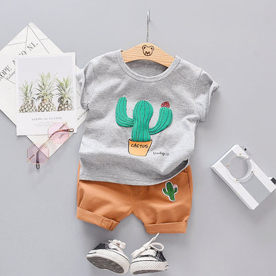 Conjunto Infantil Cactus Cartoon - Playera y Shorts - Image 14