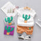 Conjunto Infantil Cactus Cartoon - Playera y Shorts