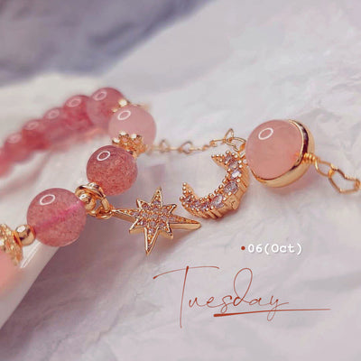 Pulsera de Cristal Fresa para Mujer - Image 8