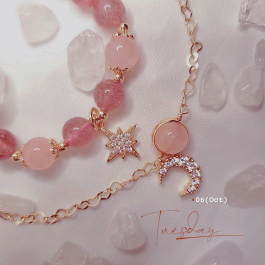 Pulsera de Cristal Fresa para Mujer - Image 6