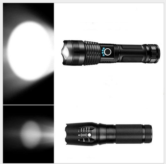 Linterna LED Recargable de Alto Rendimiento con Zoom y Pantalla Digital - Image 4