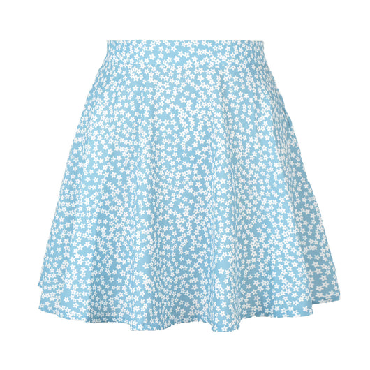 Falda Corta Estampado Floral Cintura Alta Efecto Globo con Cierre Invisible - Image 11
