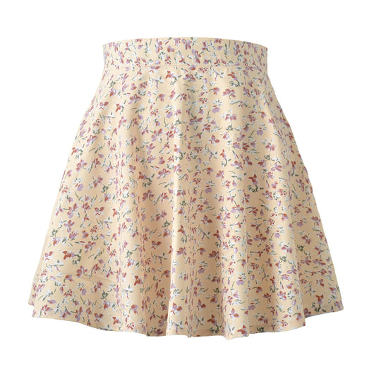 Falda Corta Estampado Floral Cintura Alta Efecto Globo con Cierre Invisible - Image 10