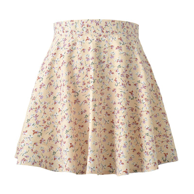 Falda Corta Estampado Floral Cintura Alta Efecto Globo con Cierre Invisible - Image 5