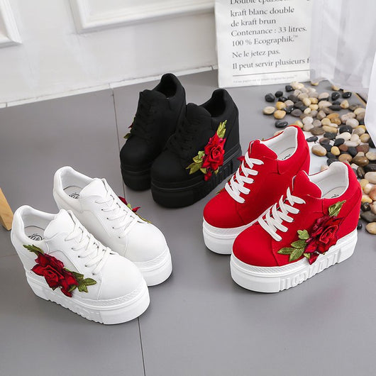 Zapatos de Lona con Tacón Alto y Bordados para Mujer - Image 5