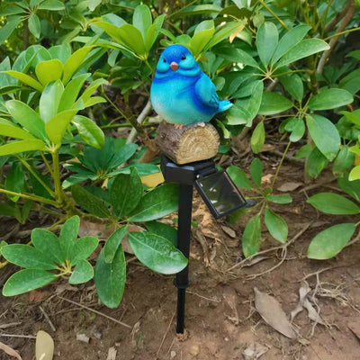 Lámpara Solar Pájaro Thrush para Jardín - Artesanía en Resina - Image 6