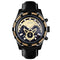 Reloj de Cuarzo Elegante para Hombre con Correa de Cuero y Esfera Luminosa