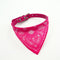 Rojo Rosa PU Triangle Scarf