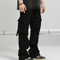 Pantalón Overol Retro Hombre con Bolsillos 3D y Corte Acampanado