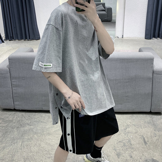 Conjunto Casual Hombre: Camiseta y Shorts Sueltos de Cinco Puntos - Image 9