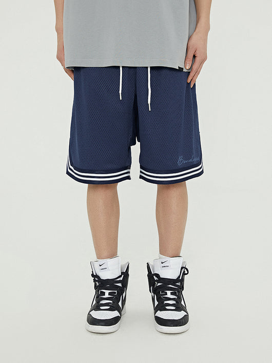 Shorts Deportivos Mesh Transpirable con Estampado - Cómodos y Sueltos - Image 4