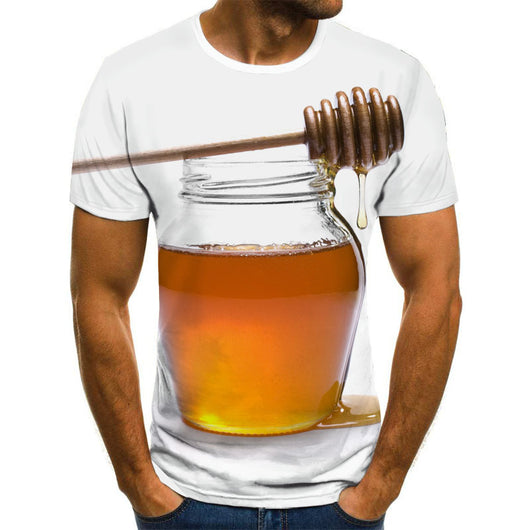 Playera Unisex con Impresión 3D Digital Honey - Diseño para Parejas - Image 15