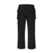 Pantalón Recto Holgado con Bolsillos Funcionales Tridimensionales Negro