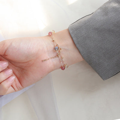 Pulsera de Cristal Natural Piedra Luna Gris Doble - Image 12
