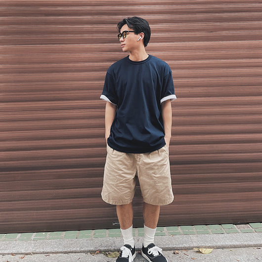 Pantalones Cortos Retro Holgados de Cinco Puntos Estilo Japonés - Image 13