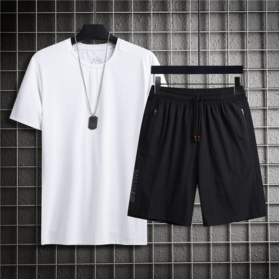 Conjunto Deportivo Ice Silk: Playera y Shorts Cómodos para Clima Cálido - Image 24