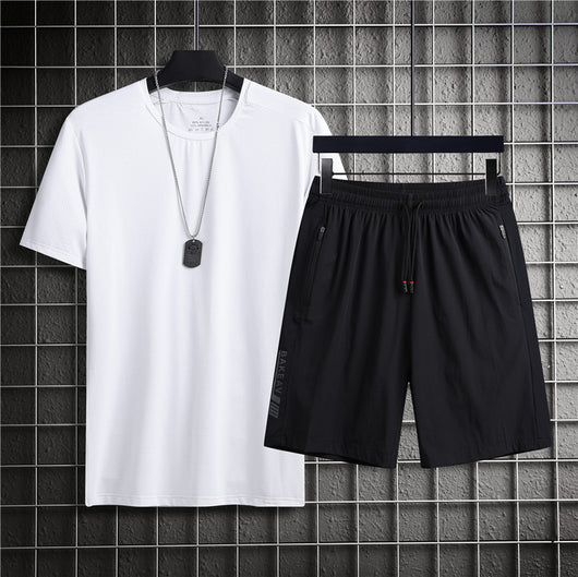 Conjunto Deportivo Ice Silk: Playera y Shorts Cómodos para Clima Cálido - Image 24