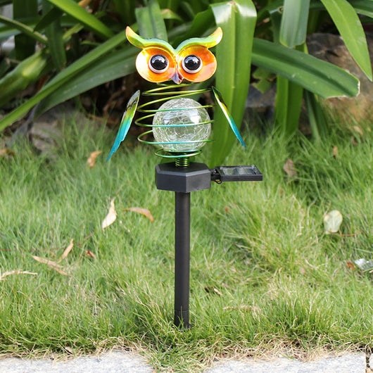 Lámpara Solar Búho para Jardín - Iluminación LED Impermeable Exterior - Image 11