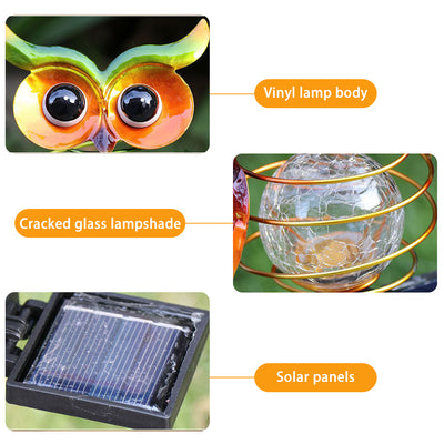 Lámpara Solar Búho para Jardín - Iluminación LED Impermeable Exterior - Image 8