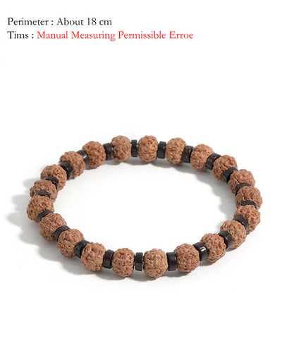 Pulsera de Cuentas de Ágata y Piedra Volcánica Estilo Moderno - Image 11