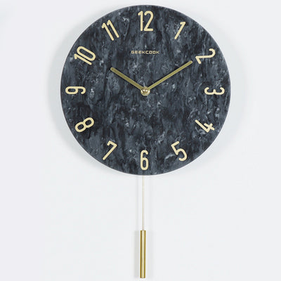 Reloj de Pared Silencioso Mármol Diseño Nórdico Moderno - Image 12