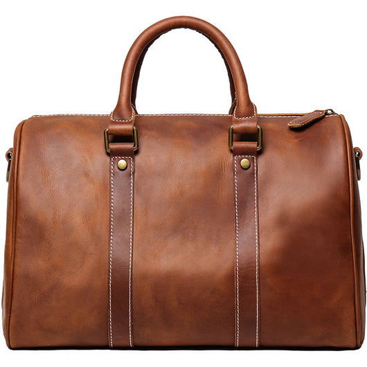 Bolsa Mensajera de Cuero Crazy Horse para Viajes de Negocios - Image 6