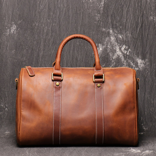Bolsa Mensajera de Cuero Crazy Horse para Viajes de Negocios - Image 3