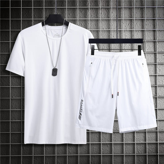 Conjunto Deportivo Hombre Ice Silk - Camiseta y Shorts Transpirables de Secado Rápido - Image 15