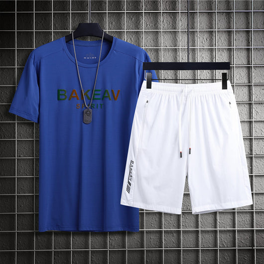 Conjunto Deportivo Hombre Ice Silk - Camiseta y Shorts Transpirables de Secado Rápido - Image 7