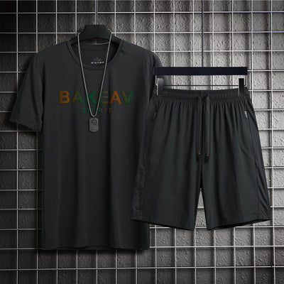 Conjunto Deportivo Hombre Ice Silk - Camiseta y Shorts Transpirables de Secado Rápido - Image 8