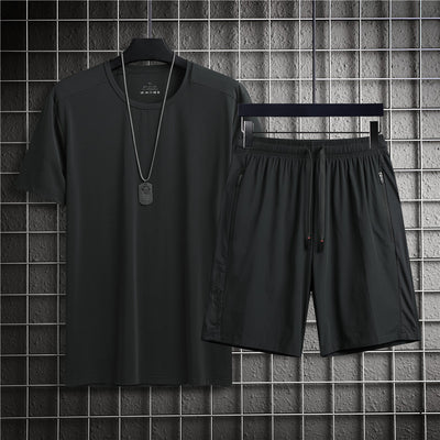 Conjunto Deportivo Hombre Ice Silk - Camiseta y Shorts Transpirables de Secado Rápido - Image 14