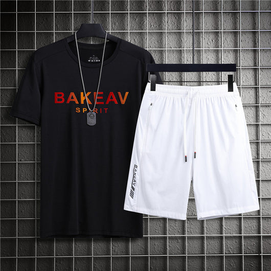 Conjunto Deportivo Hombre Ice Silk - Camiseta y Shorts Transpirables de Secado Rápido - Image 3