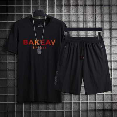 Conjunto Deportivo Hombre Ice Silk - Camiseta y Shorts Transpirables de Secado Rápido - Image 2