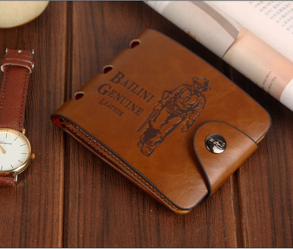 Cartera Corta Vintage Estilo Cazador para Hombre - Image 6