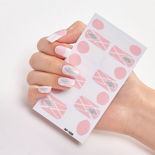 Adhesivos de Uñas Impermeables con Letras - Cobertura Total - Image 35