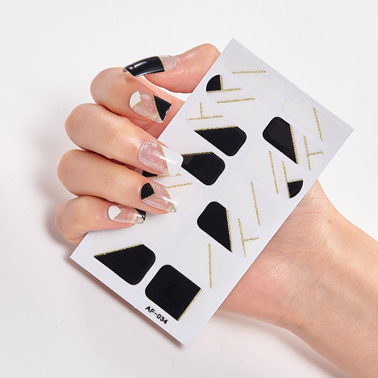 Adhesivos de Uñas Impermeables con Letras - Cobertura Total - Image 32