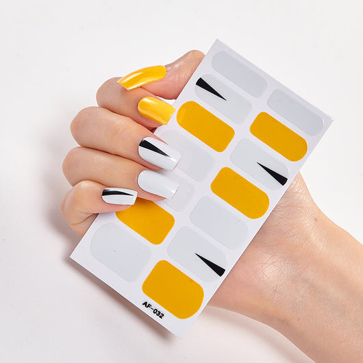 Adhesivos de Uñas Impermeables con Letras - Cobertura Total - Image 33