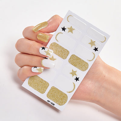 Adhesivos de Uñas Impermeables con Letras - Cobertura Total - Image 41