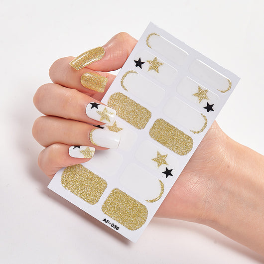 Adhesivos de Uñas Impermeables con Letras - Cobertura Total - Image 41