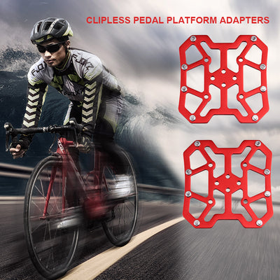 Adaptador Universal de Pedales Clipless a Plataforma para Bicicleta de Ruta
