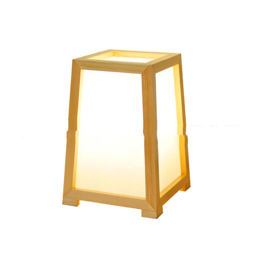 Lámpara de Mesita de Noche en Madera Maciza Tatami con LED Regulable - Image 2