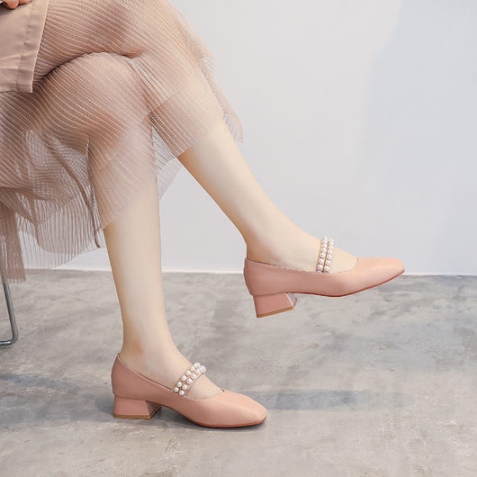 Zapatos Mary Jane de Tacón Grueso Medio - Estilo Elegante y Cómodo - Image 9
