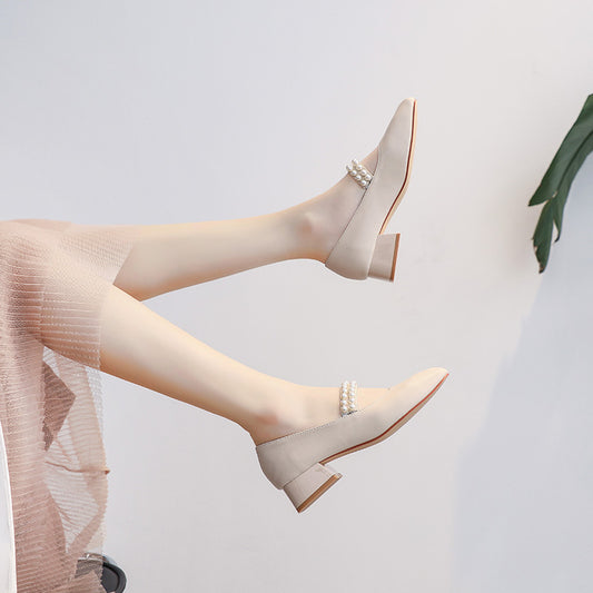 Zapatos Mary Jane de Tacón Grueso Medio - Estilo Elegante y Cómodo