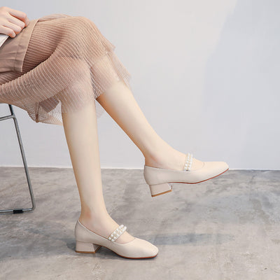 Zapatos Mary Jane de Tacón Grueso Medio - Estilo Elegante y Cómodo - Image 2