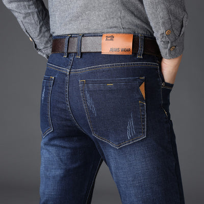 Pantalones Jeans Slim Fit Elásticos para Hombre - Otoño e Invierno - Image 4