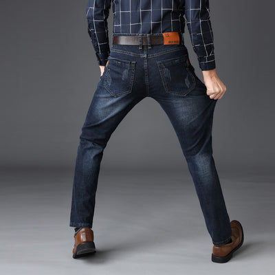 Pantalones Jeans Slim Fit Elásticos para Hombre - Otoño e Invierno - Image 2