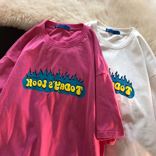 Camiseta Femenina Manga Corta Diseño Trendy Nicho