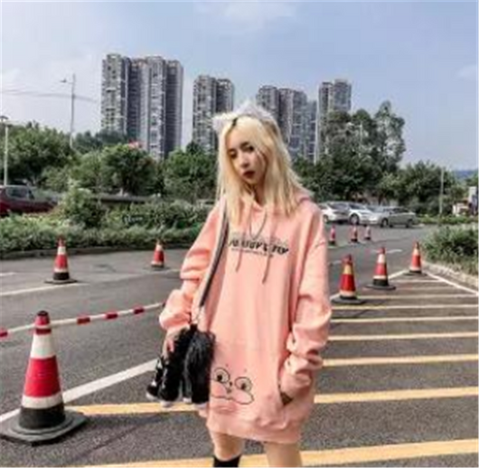 Sudadera con Capucha Estampada Estilo Coreano Holgada para Estudiantes - Image 7